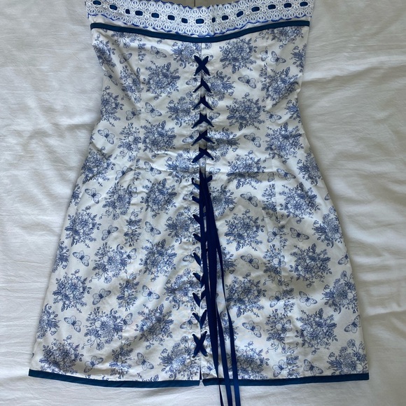 *AUTHENTIC* With Jean Sabrin Dress in Toile Papillon - Picture 13 of 15